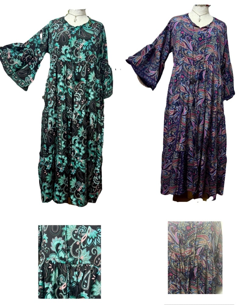 Wholesale Isabella  frill sleeve dress 2 sizes