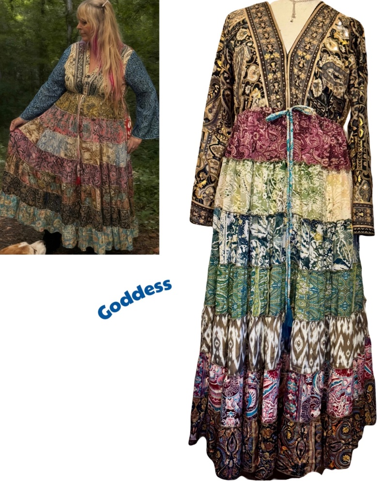 The beautiful Juniper swishy dress ]