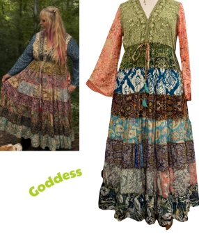 14-18 The beautiful Juniper swishy dress ]