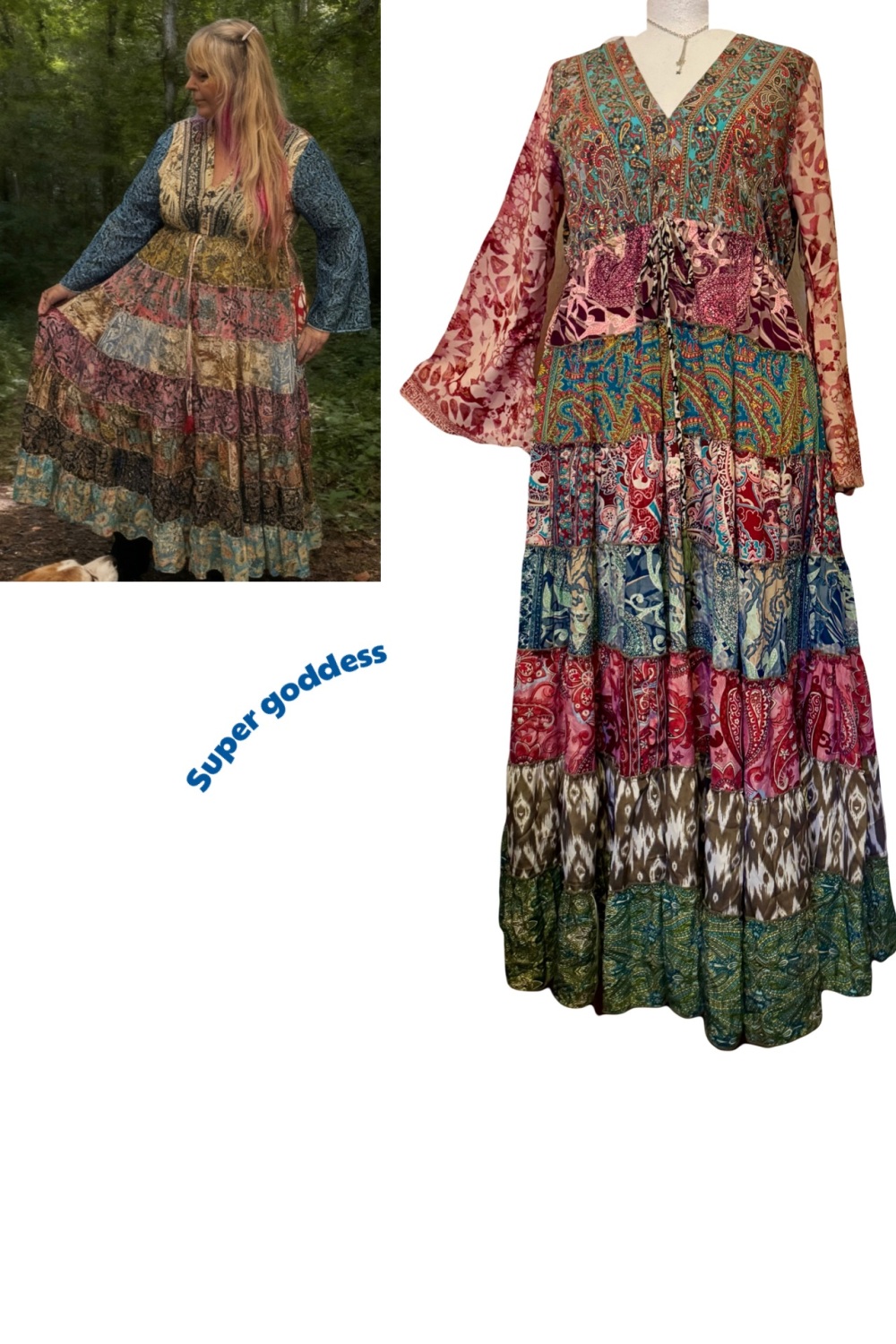 20-24 The beautiful Juniper swishy dress ]