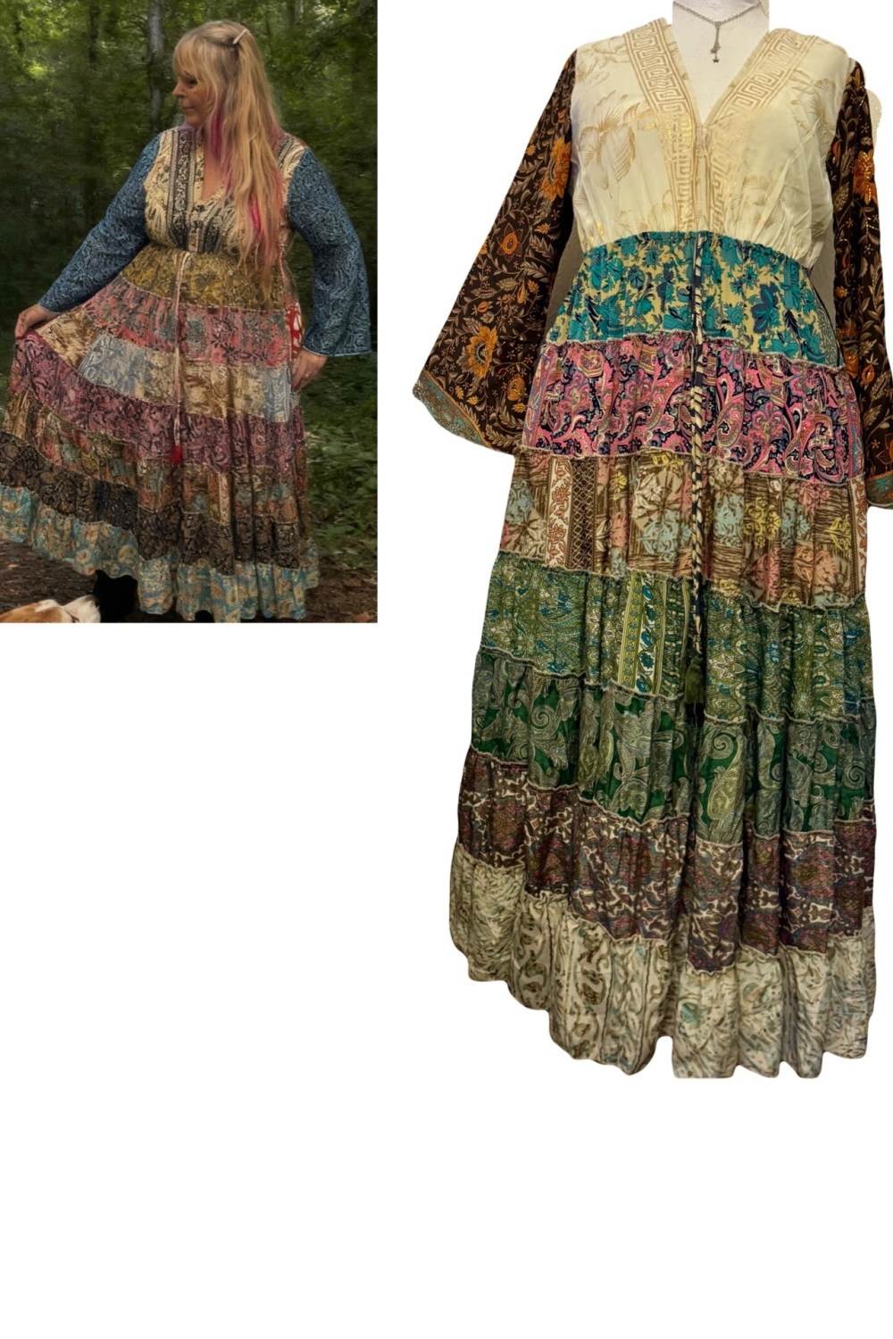 20-24 The beautiful Juniper swishy dress ]