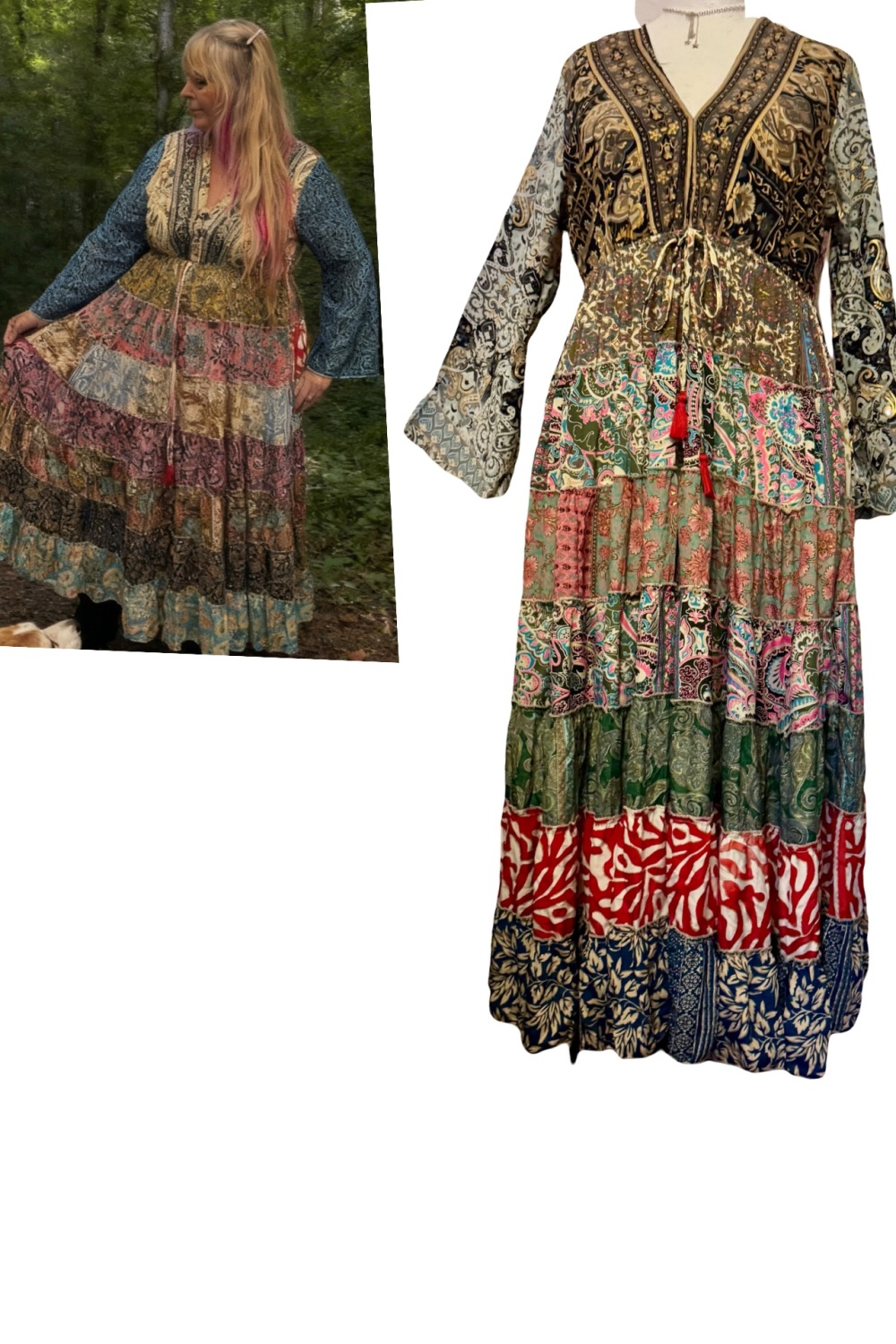 20-24 The beautiful Juniper swishy dress ]