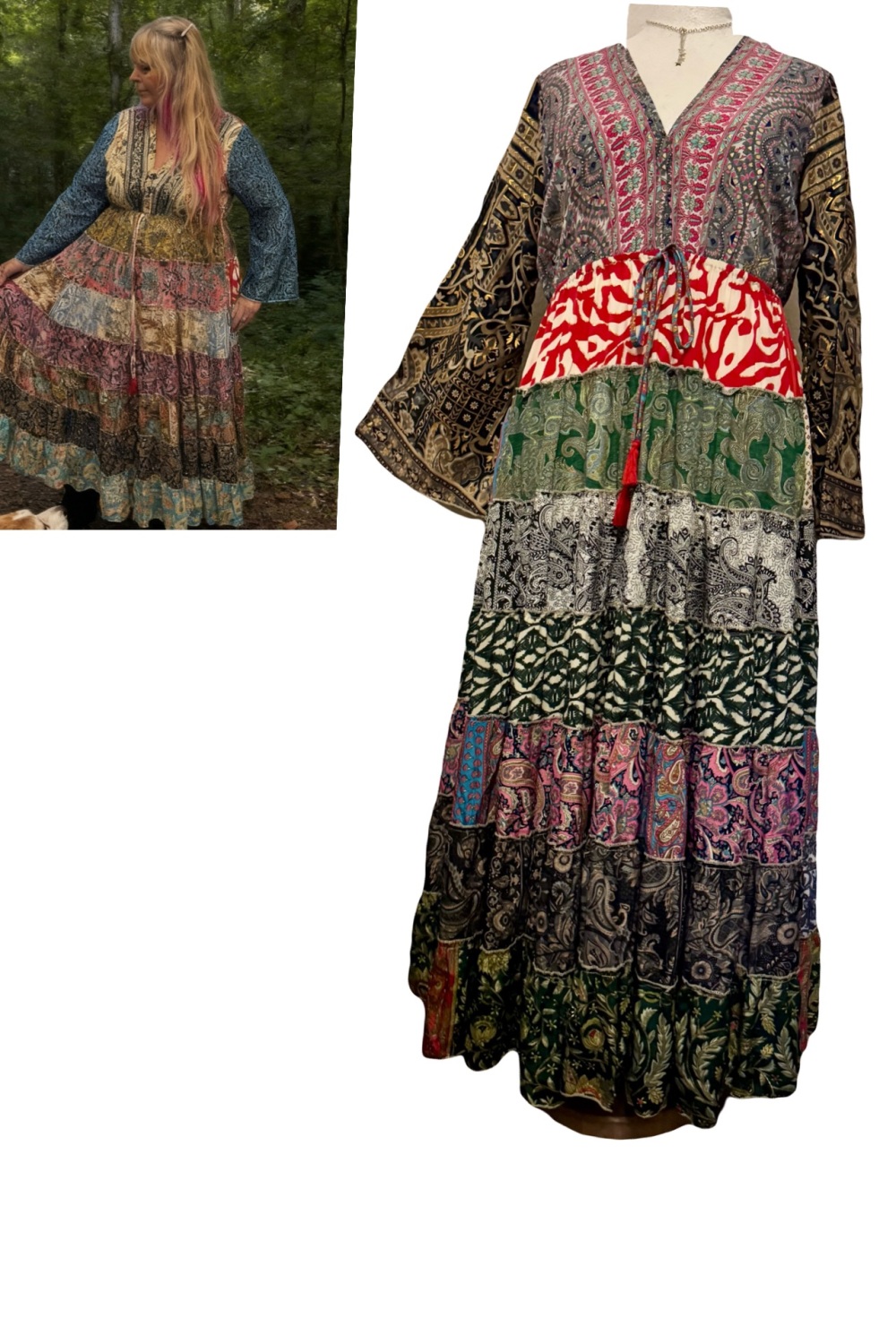 20-24 The beautiful Juniper swishy dress ]