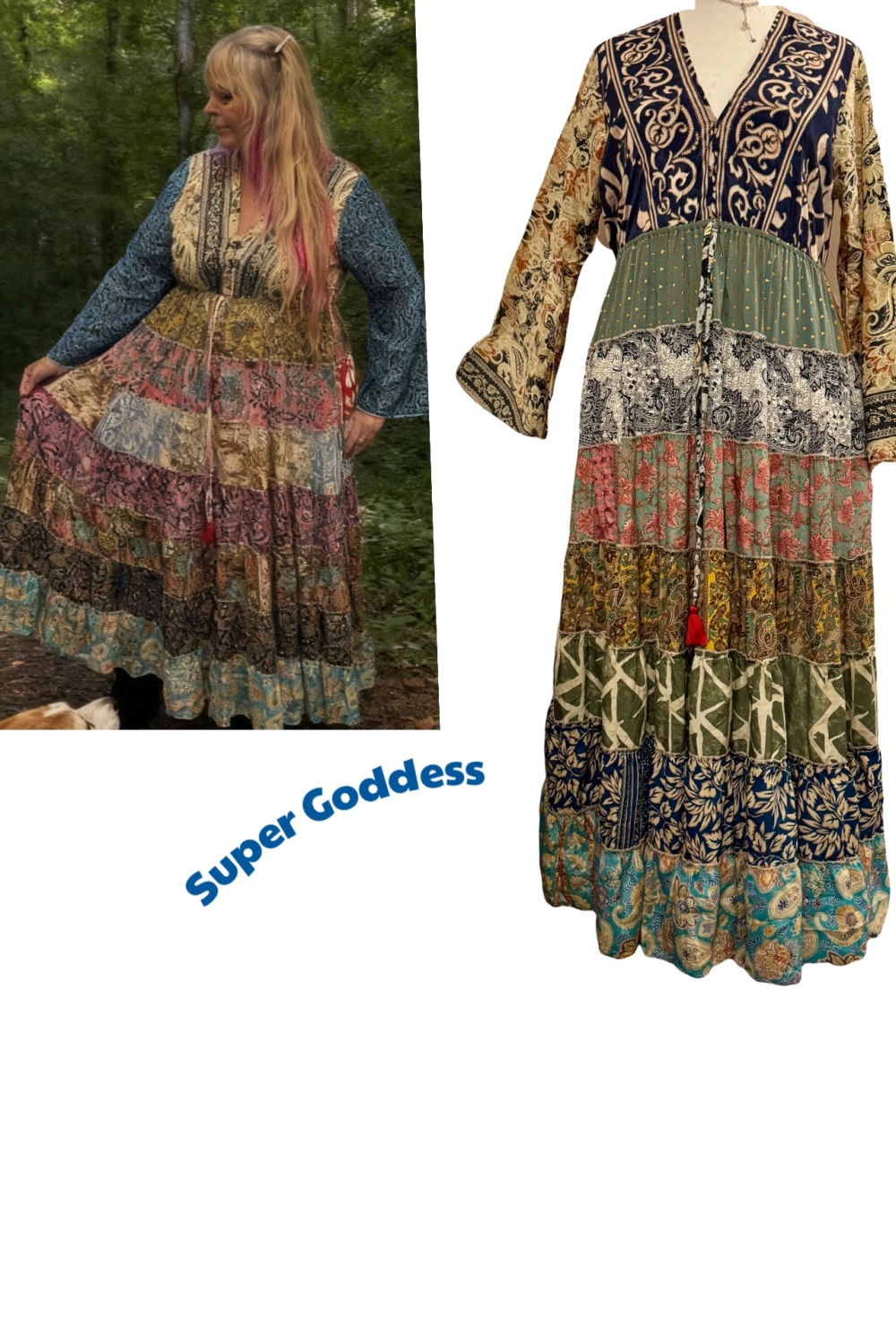 20-24 The beautiful Juniper swishy dress ]