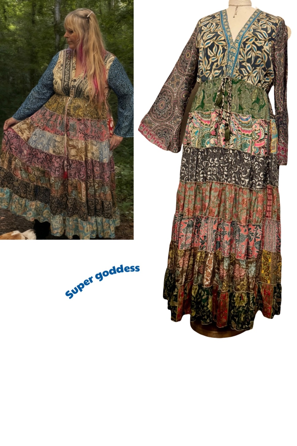 20-24 The beautiful Juniper swishy dress ]