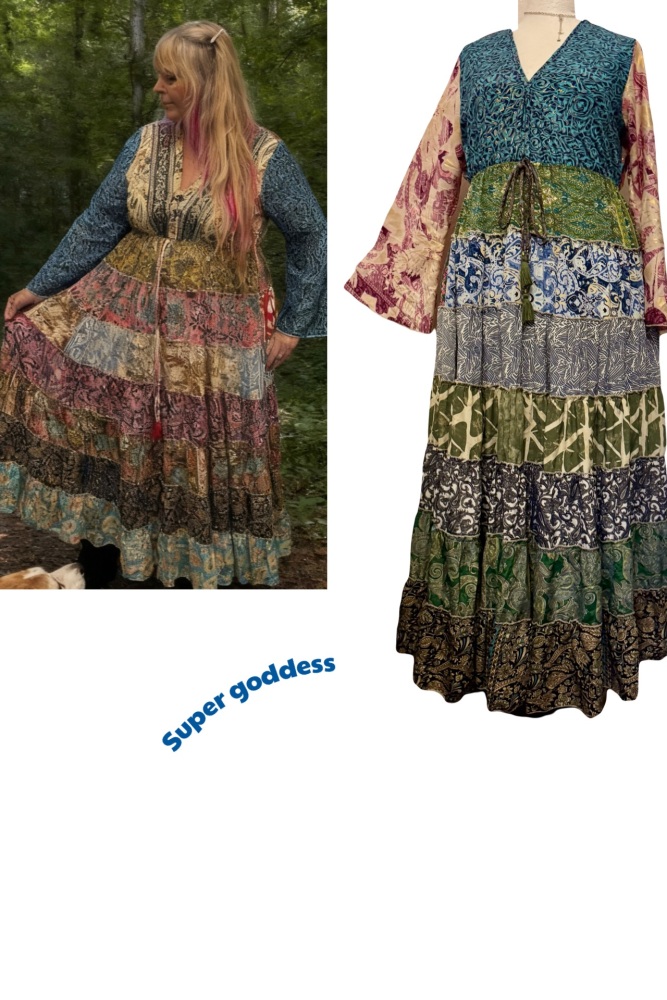 20-24 The beautiful Juniper swishy dress ]