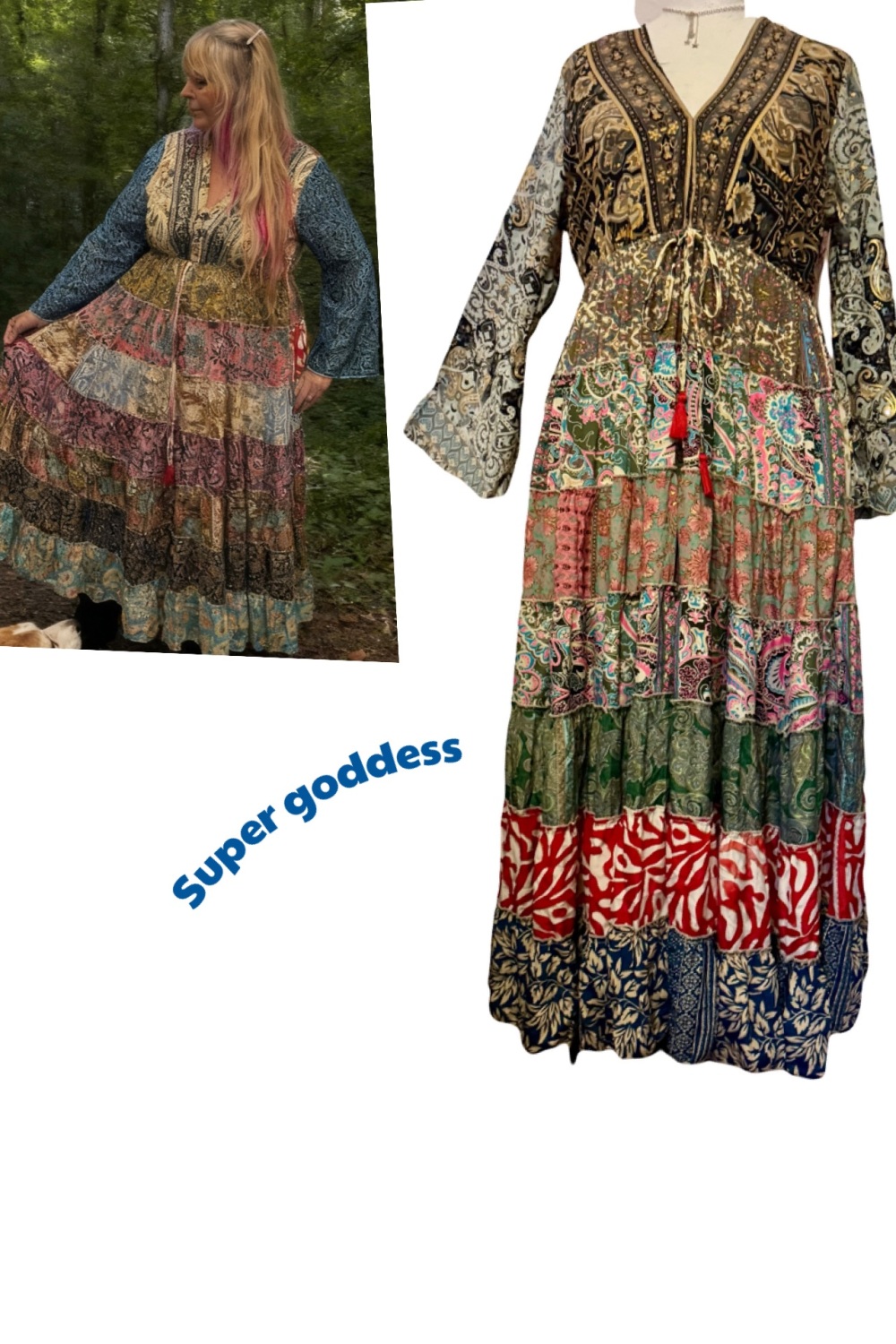 20-24 The beautiful Juniper swishy dress ]