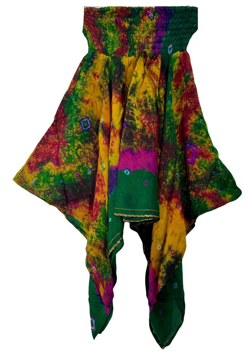 Silk Christa pixie hem skirt