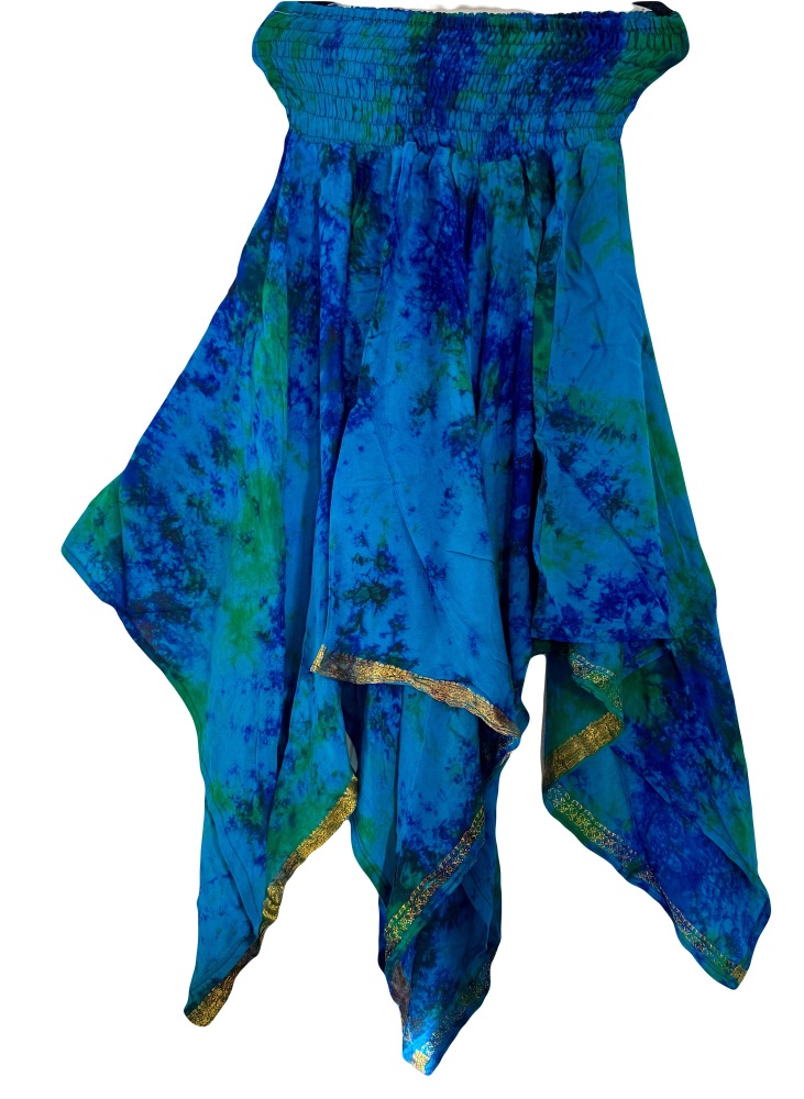 Silk Christa pixie hem skirt