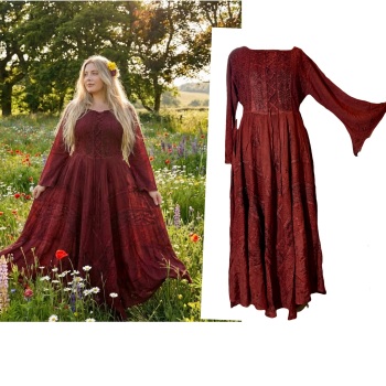 Beautiful Gwendolyn  faery realm goddess dress 18-24