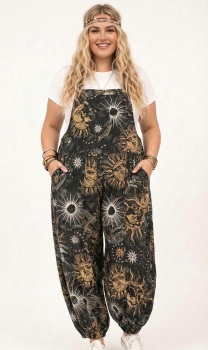 Celestial wide leg dungarees