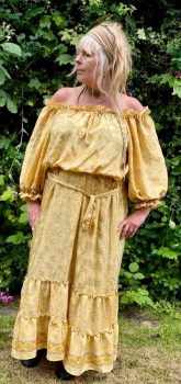 Shayla maxi dress [bust 50 inches]  sunshine
