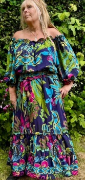 Shayla maxi dress [bust 50 inches]  festival