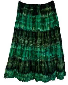 Tie dye hippy skirt [36-44 inches  )