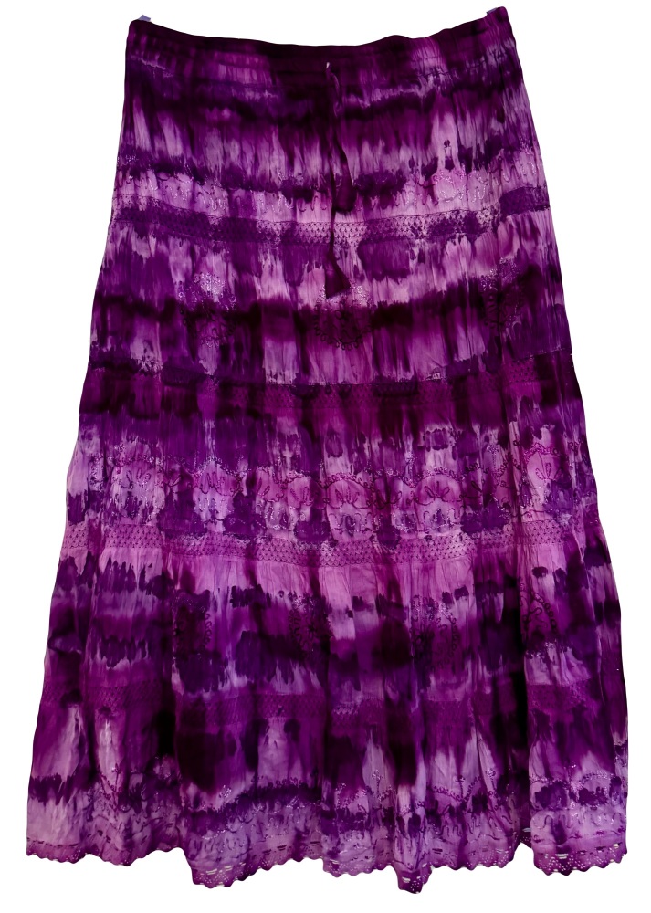 Tie dye hippy skirt [32-42inches waist] [ns code]