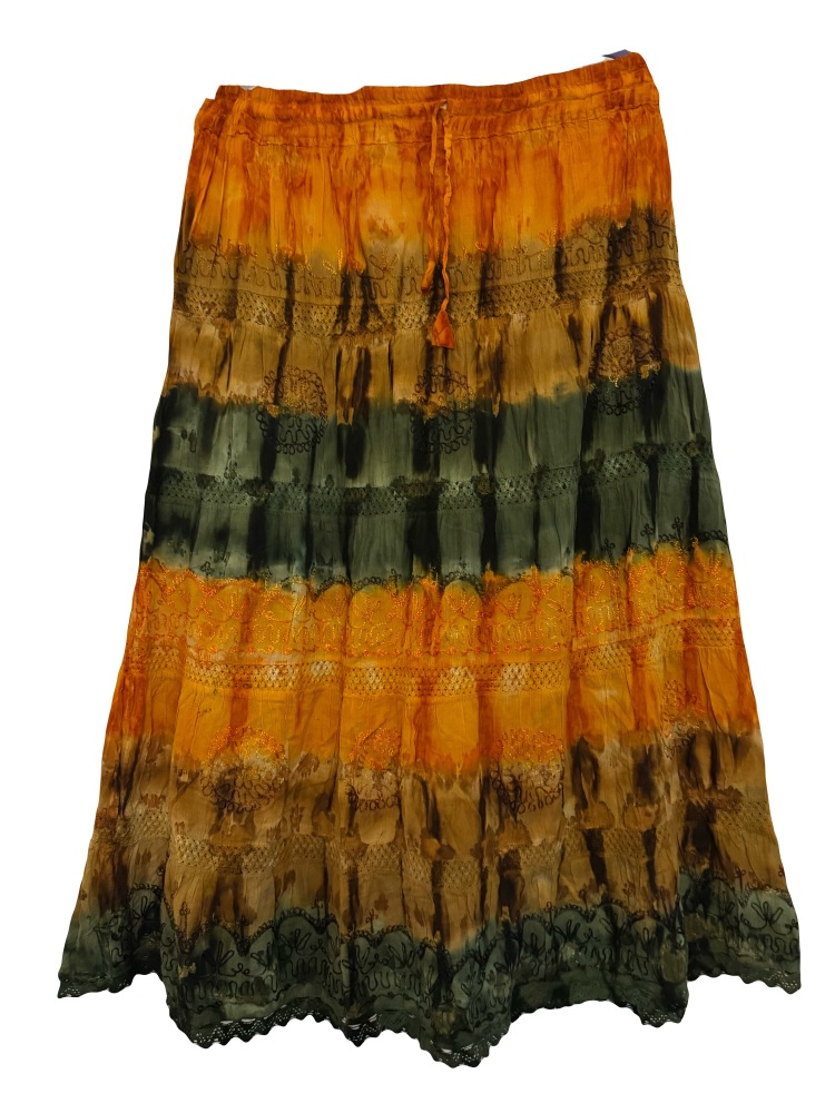 Tie dye hippy skirt [32-42inches waist] [ns code]