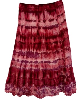 Tie dye hippy skirt [32-42inches waist] [ns code]