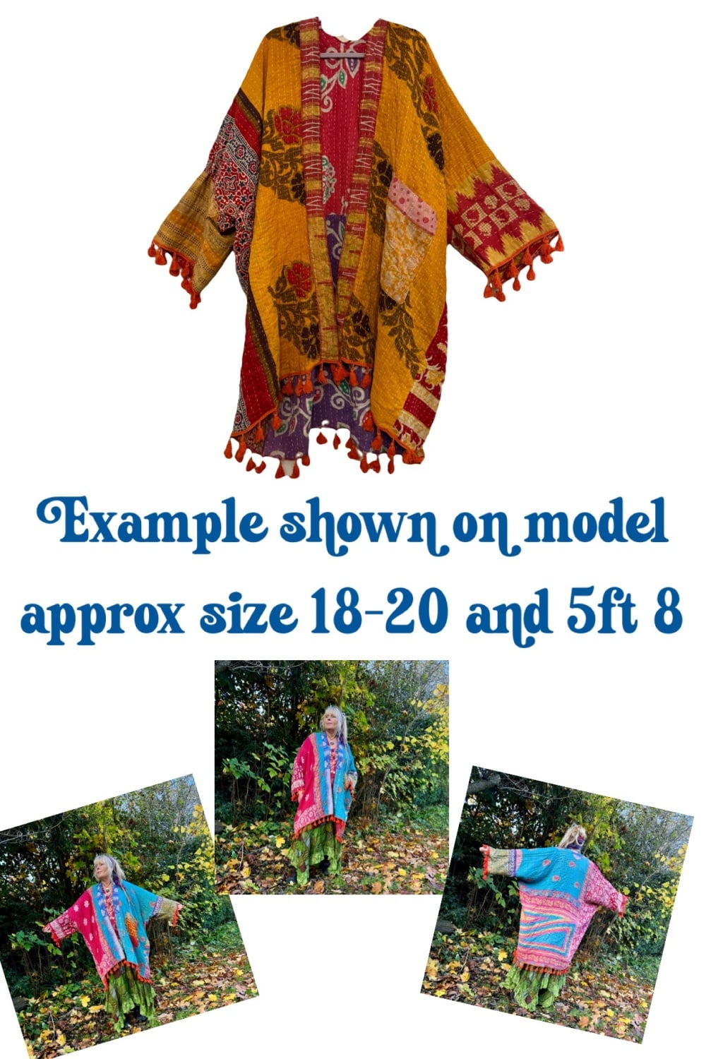 Krishna kantha  tasseled robe 18-30