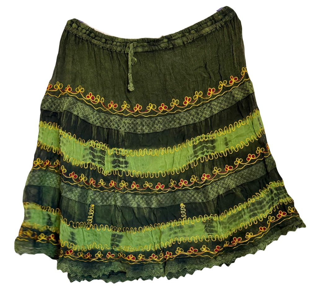 Janis tie dye hippy midi  skirt