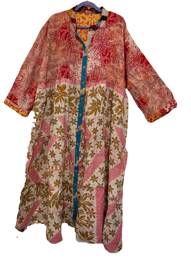 Folksy Agatha Kantha dress ( curvy)