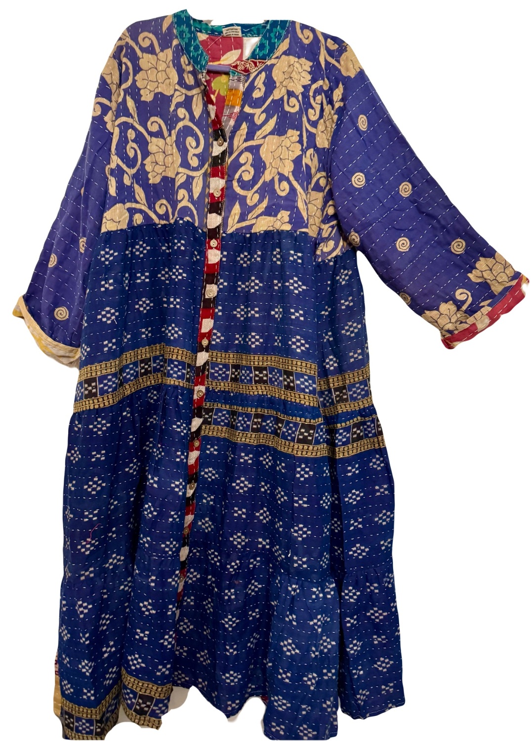 Folksy Agatha Kantha dress ( curvy)