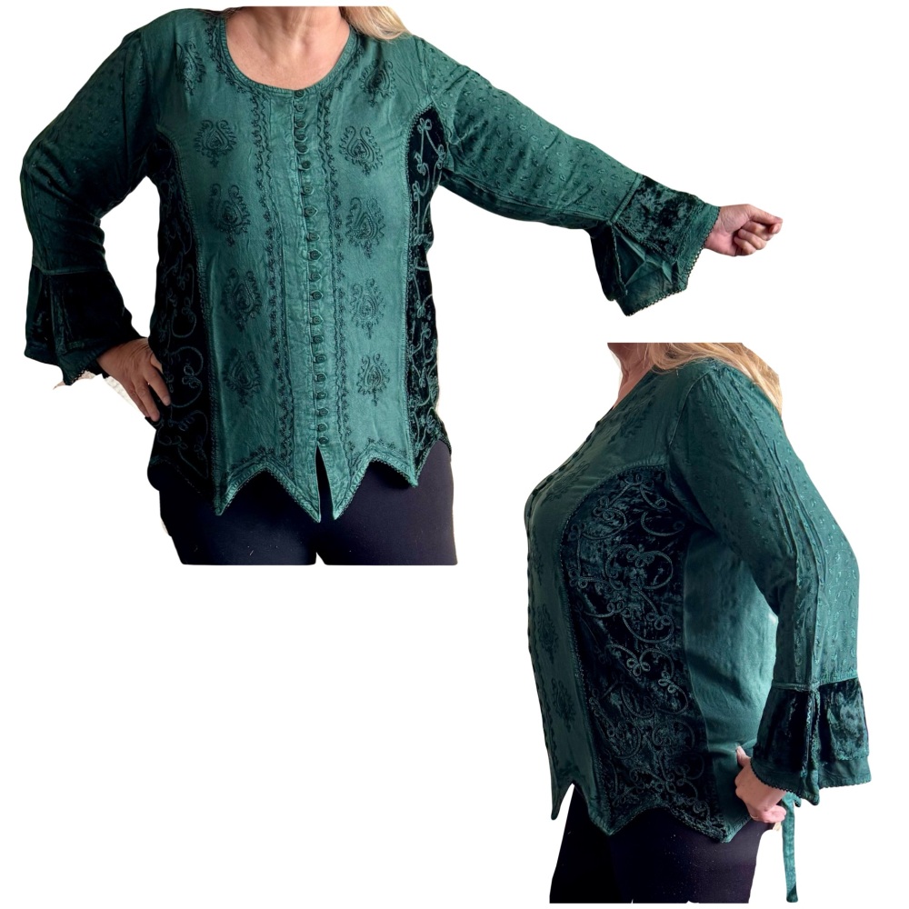 Gorgeous Kaya hippy top with pixie hem ( 50 inches bust)