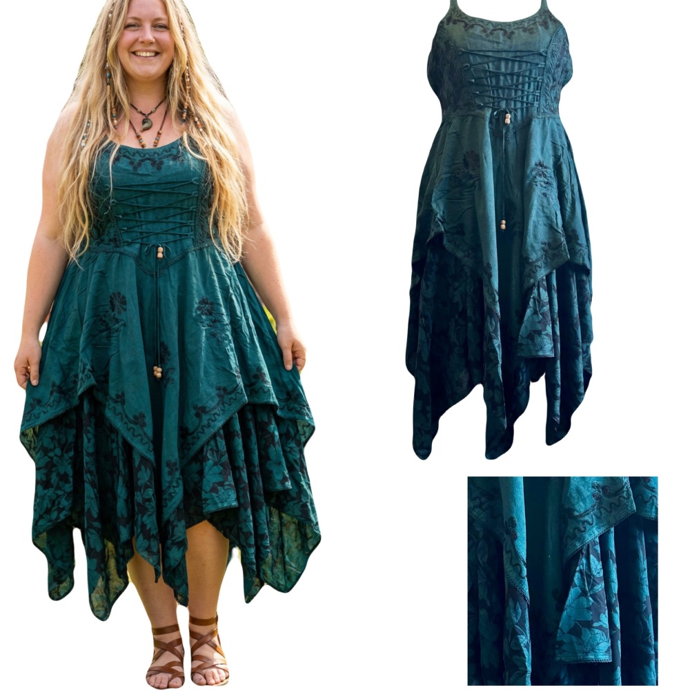 Orleana  corset  double layer dress ( curvy)