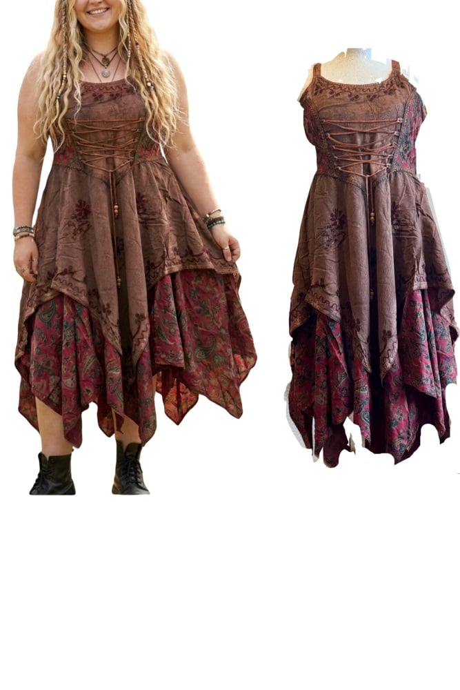 Orleana  corset ,double layer dress ( regular & curvy)