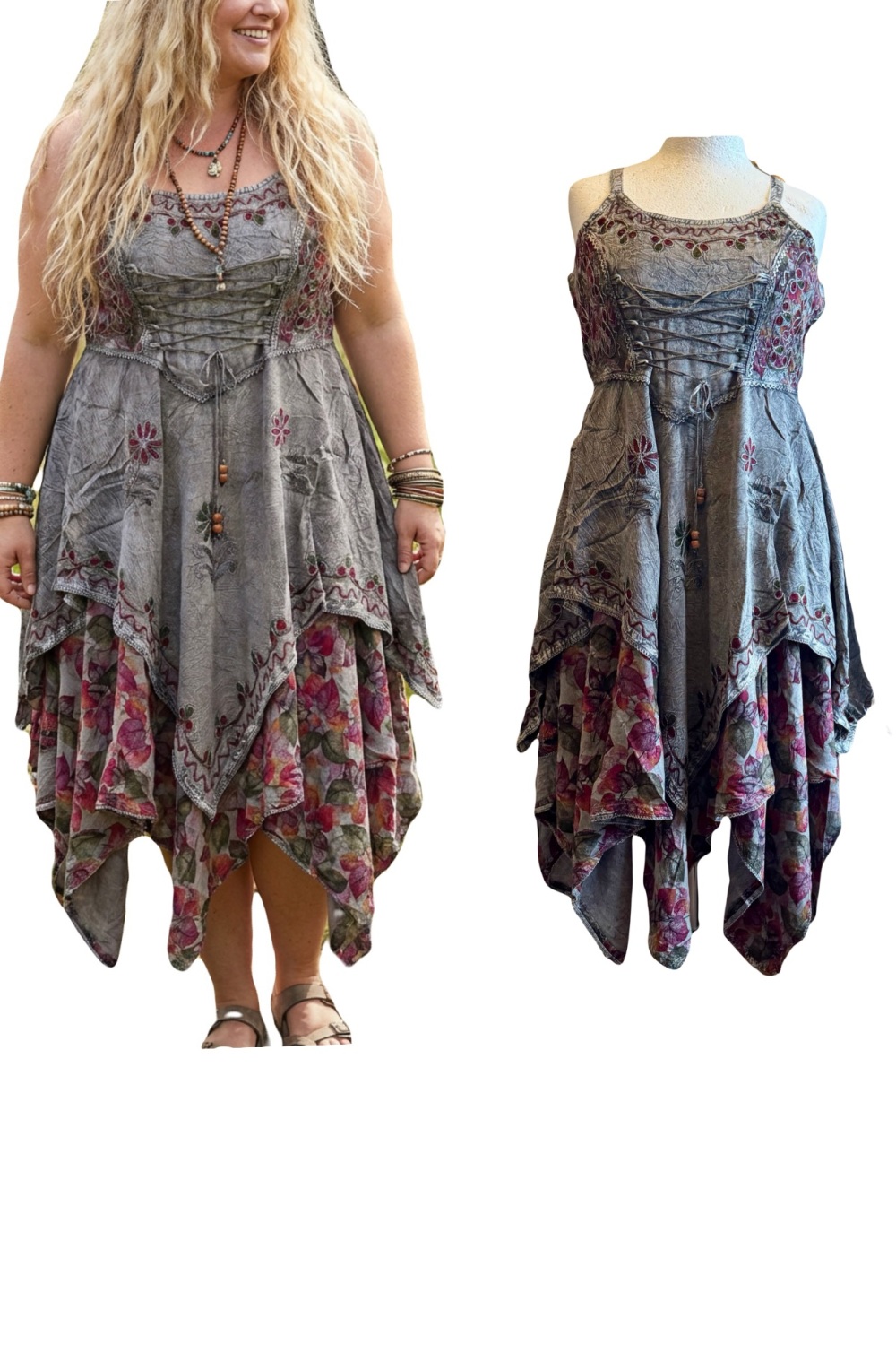 Orleana  corset , double layer dress ( regular & curvy)