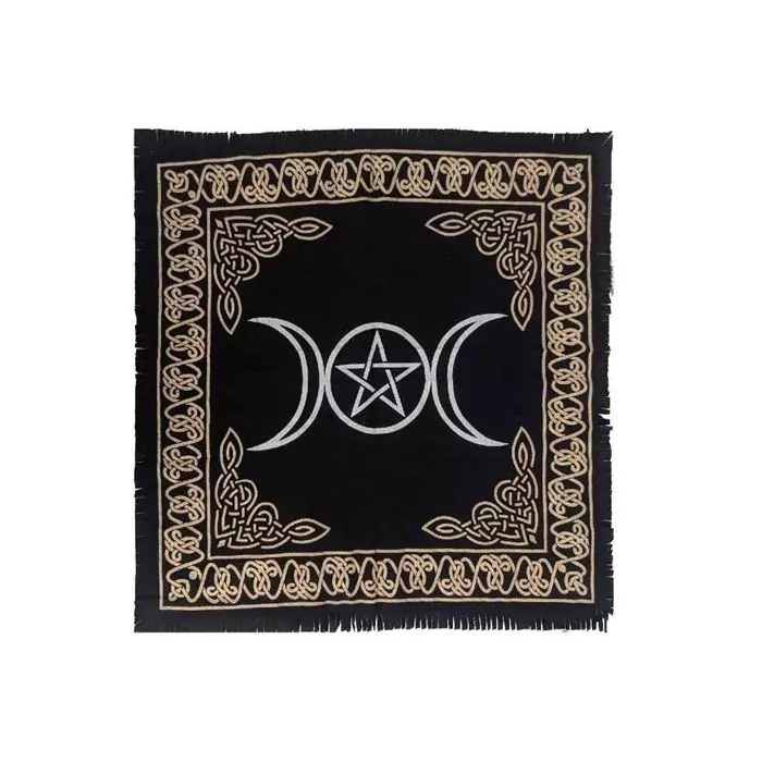 Triple moon alter cloth