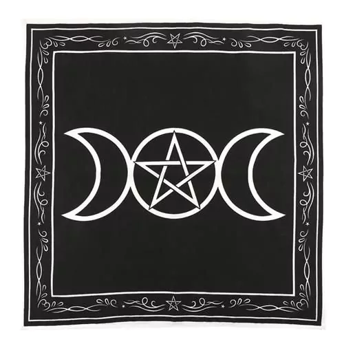Triple moon alter cloth