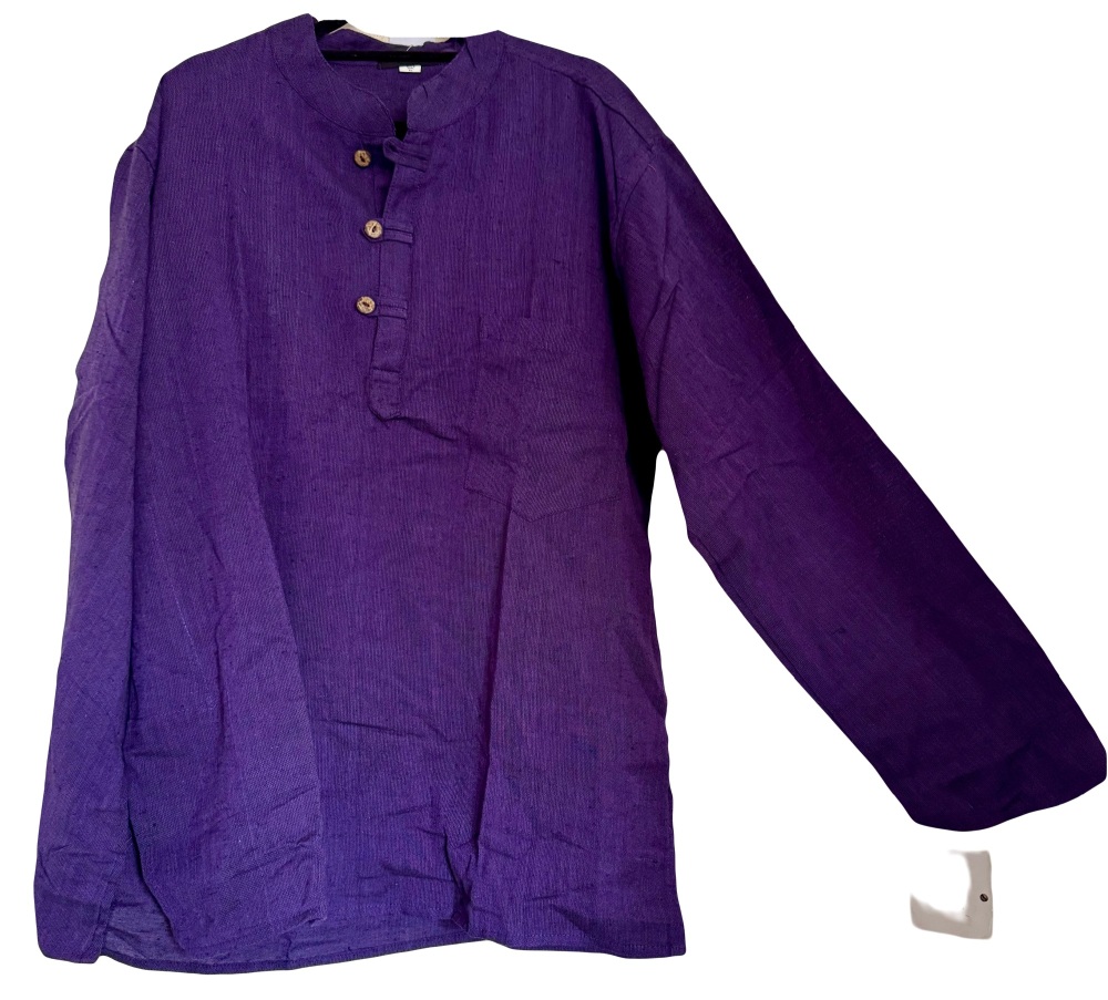 Long sleeved purple hippy shirt