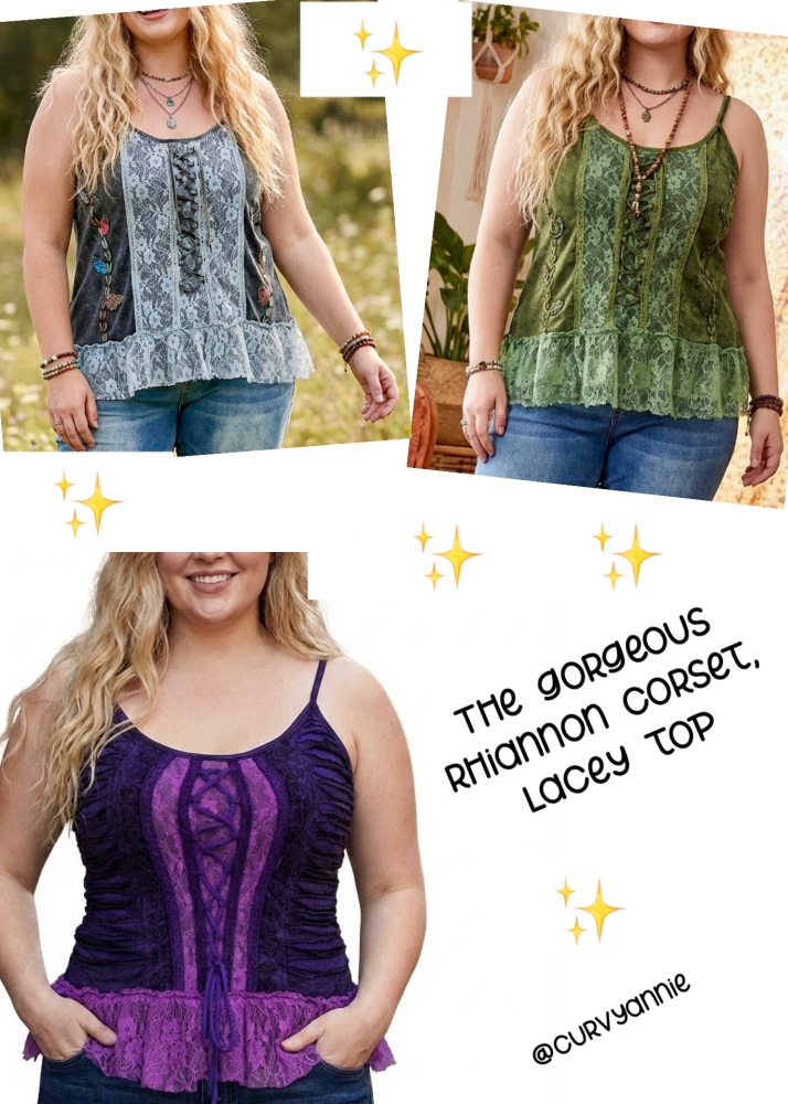 Gorgeous Rhiannon corset Lacey top ( 52 bust )