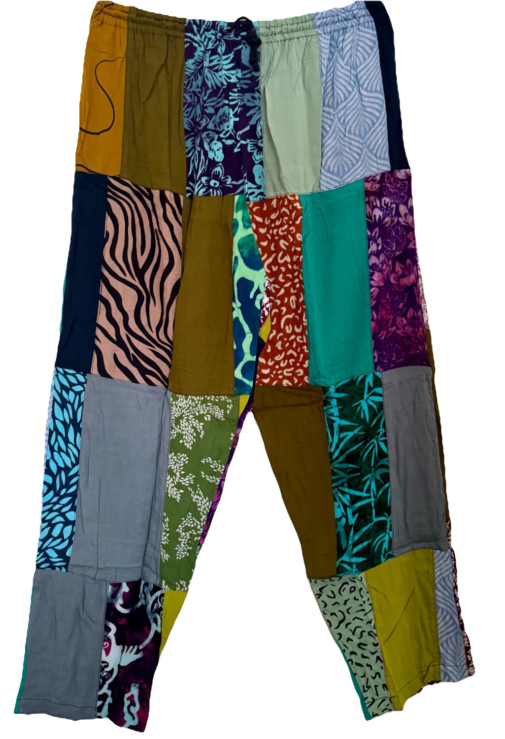Patchwork funky hippy trousers ( 32-46 inches waist )
