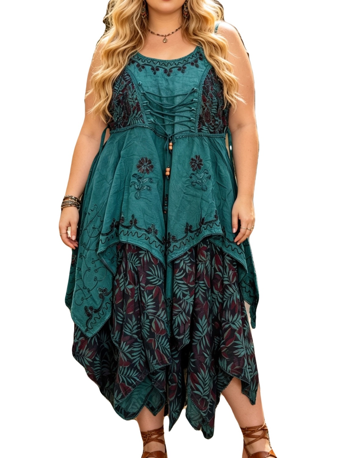 Orleana  corset , double layer dress ( regular & curvy)