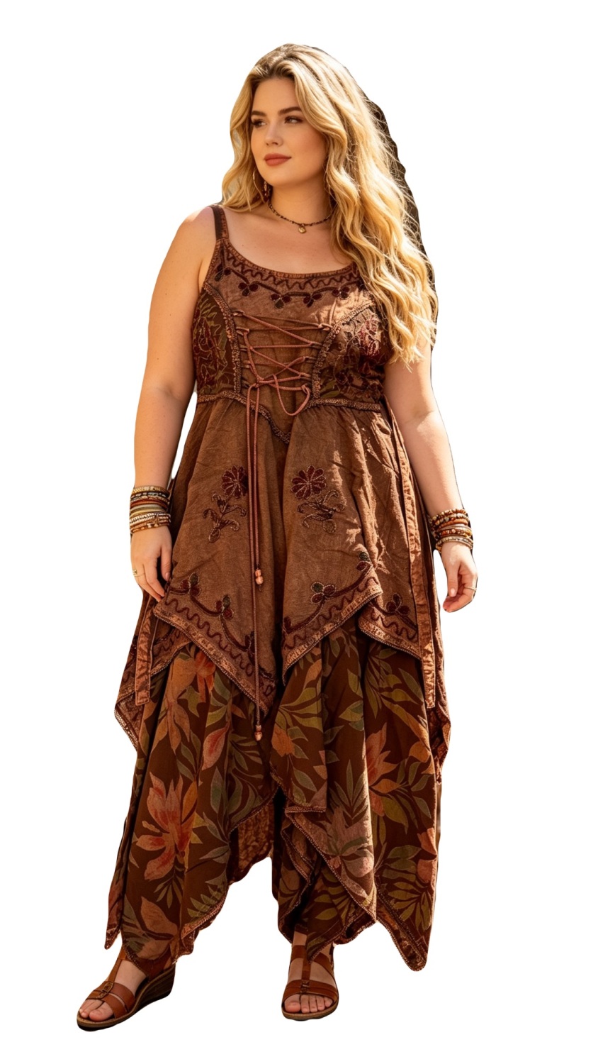 Orleana  corset , double layer dress ( regular & curvy)