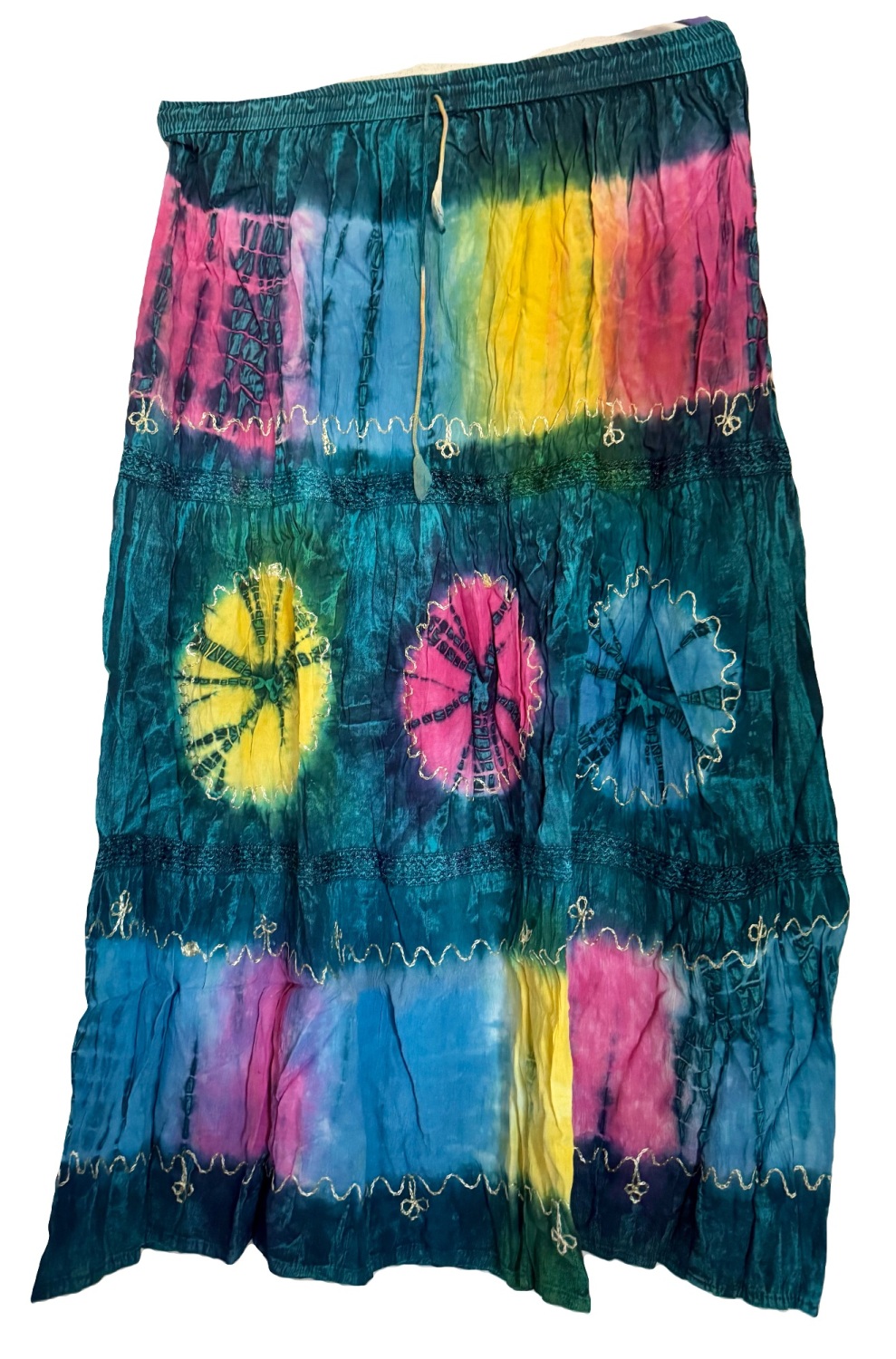 Tie dye hippy skirt