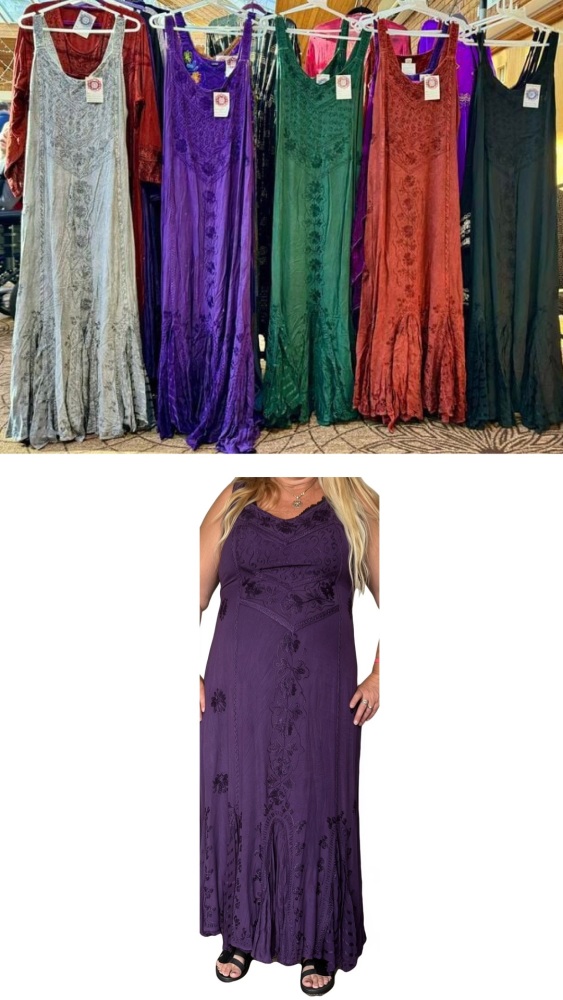 The Angelika maxi embroidered dress