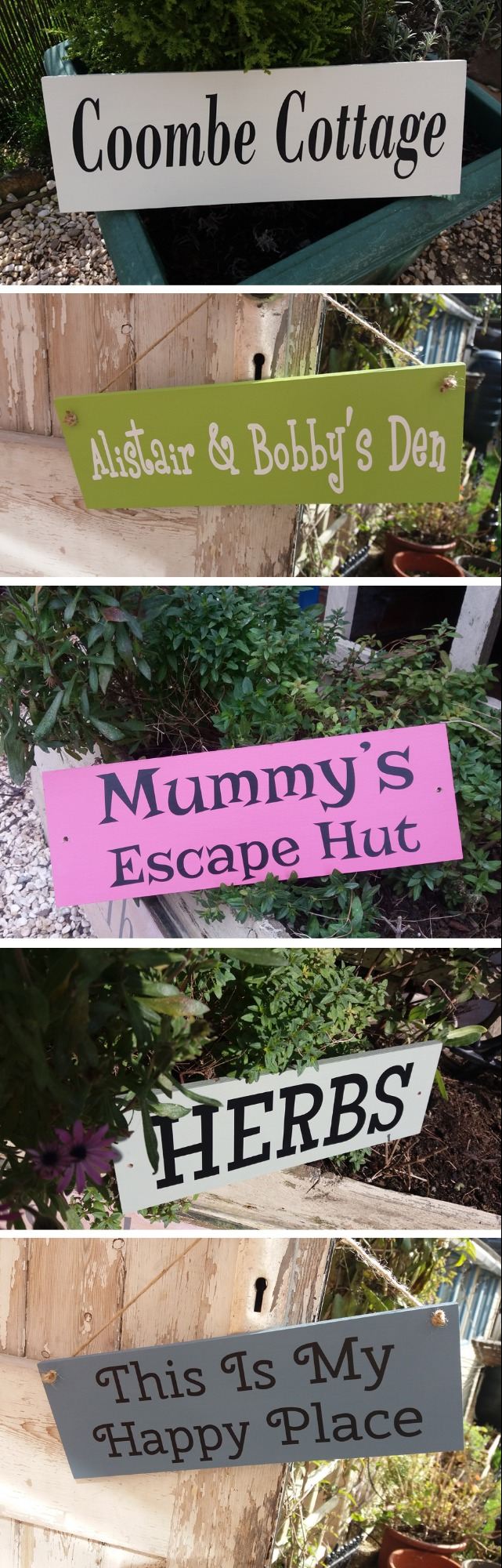 Personalised Outdoor Wooden Plaques and Signs