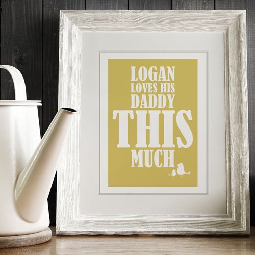 I Love You This Much personalised print