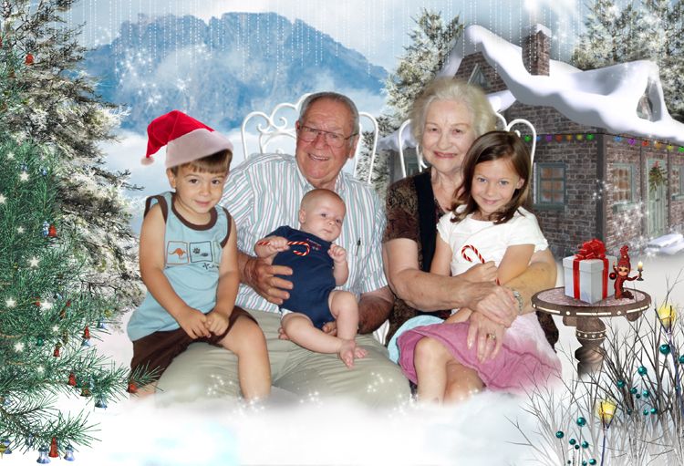Winter Setting Christmas fantasy photo portrait