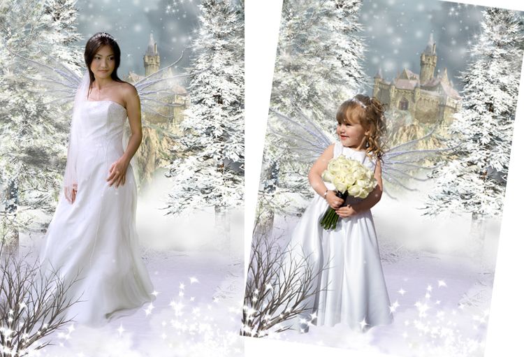 Snow Queen fantasy photo portrait