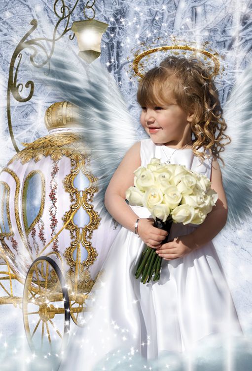 Snow Angel fantasy photo portrait