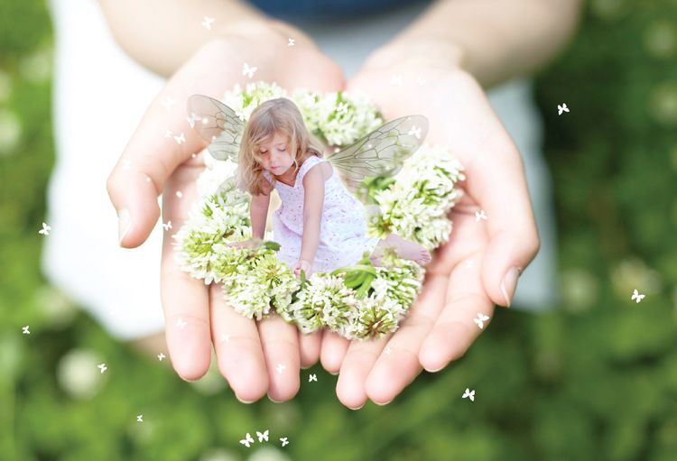 Flower Fairy fantasy photo portrait