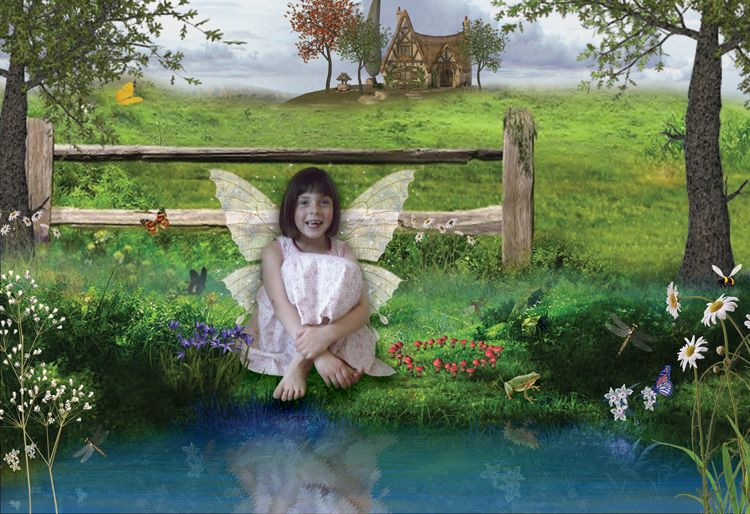 Enchanted Stream fantasy fairy photo portrait