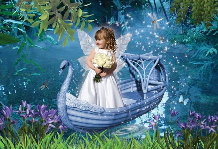 Swan Lake fantasy photo portrait