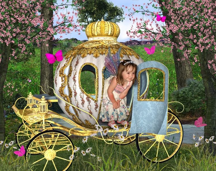 Fairy Carriage fantasy photo portrait