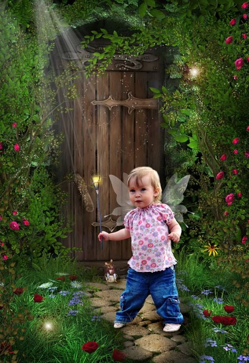 Garden Sprite fantasy photo portrait