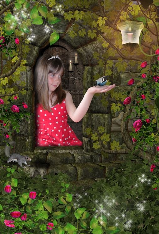 Princess in the Tower personalised fantasy fairytale photo gift