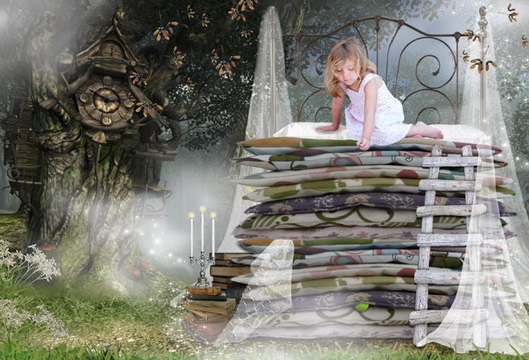 Princess and the Pea fantasy portrait